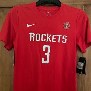 NWT Nike Boys Chris Paul NBA Rockets Red Tee M